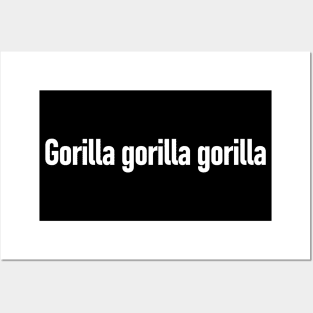 "Gorilla Gorilla Gorilla" Scientific Name, Western Lowland Gorilla Posters and Art